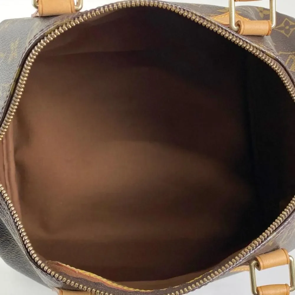 Louis Vuitton Speedy 30 Boston Bag Commuter Handbag Monogram Brown